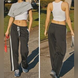Anthropologie Daily Practice Side-Stripe Track Pants, Size XL